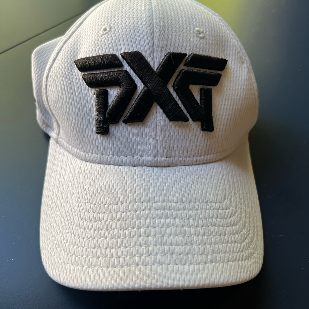 PXG White Cap with Black Logo